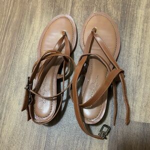 Brown Leather Sandals